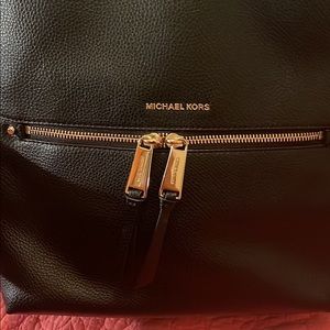 Leather mk backpack